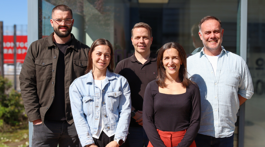 From left to right: Ben Chicken (Director of Commercial), Katie Shepherd (Director of Marketing), Paul Taylor (Managing Director), Rachel Miller (Director of Finance) and Matthew Humphreys (Director of Sales)