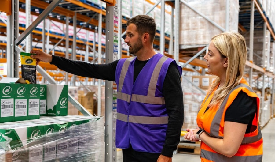 Turtle wax products in warehouse